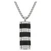 Jourdan Collier Homme JH150006N - BADI - Acier Argent | Homme Colliers Et Pendentifs