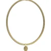 Guess Bijoux Collier homme JUMN01301JWYG Lion King acier doré | Homme Colliers Et Pendentifs