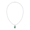 Lacoste Collier Homme Arthor 2040228 - Acier Vert | Homme Colliers Et Pendentifs