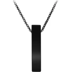 So Charm Bijoux Collier Homme So Charm - B4276-AGATENOIR - Collier Mode Homme | Femme Colliers Et Pendentifs|Collier Et Pendentif