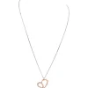 Jourdan Collier APHRODITE ADY518 - Collier En Argent Bicolore Rose Oxyde de zirconium Femme | Femme Collier Et Pendentif