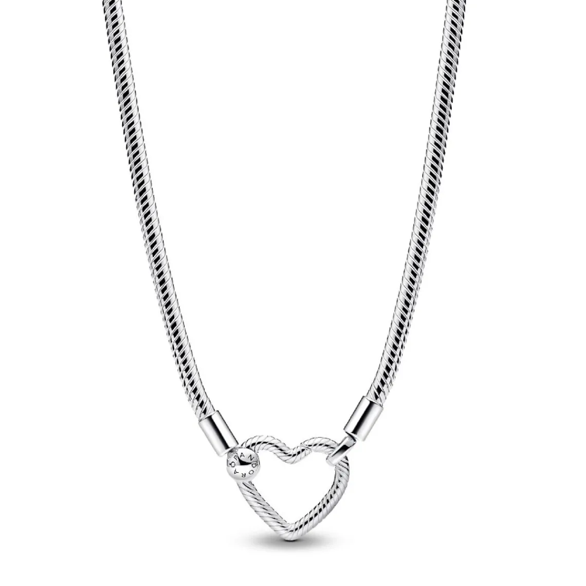 Pandora Collier Maille Serpent Fermoir Cœur | Femme Collier Et Pendentif