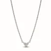 Pandora Collier Timeless - Cœur Trois Pierres en Argent 925/1000 | Femme Collier Et Pendentif