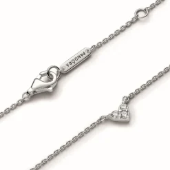 Pandora Collier Timeless - Cœur Trois Pierres en Argent 925/1000 | Femme Collier Et Pendentif