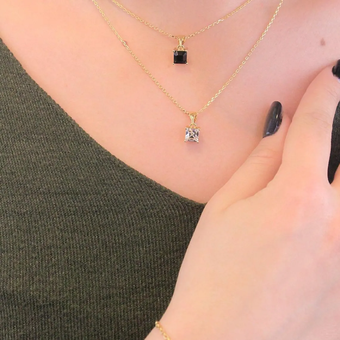 MYC-Paris Collier Simple Square Or | Femme Collier Et Pendentif