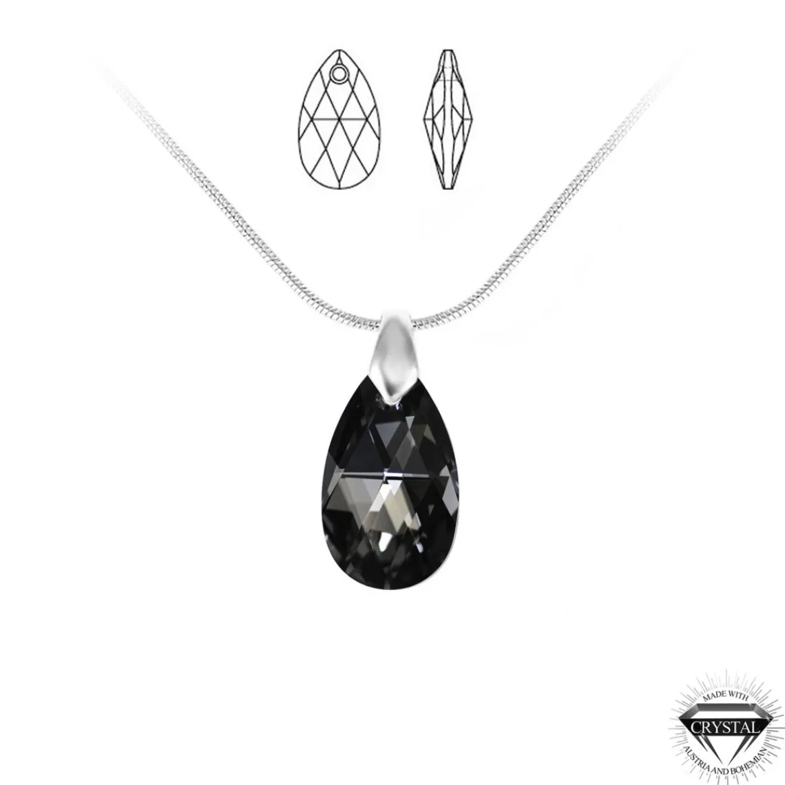 So Charm Bijoux Collier SoCharm orné de Cristaux Swarovski | Femme Collier Et Pendentif