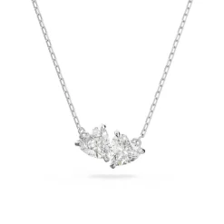 Swarovski Bijoux Collier Swarovski 5517117 - Collier métal rhodié blanc cristaux sertis Femme | Femme Collier Et Pendentif