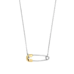 Ti Sento Collier - 34048SY Argent Bicolore Épingle | Femme Collier Et Pendentif