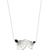 Kosma Paris Collier Arielle Argenté & Onyx Noir | Femme Collier Et Pendentif