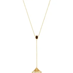 Kosma Paris Collier Arielle Doré & Onyx Noir | Femme Collier Et Pendentif