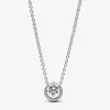 Pandora Collier avec Pendentif Halo Scintillant | Femme Collier Et Pendentif