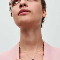 Pandora Collier avec Pendentif Halo Scintillant | Femme Collier Et Pendentif