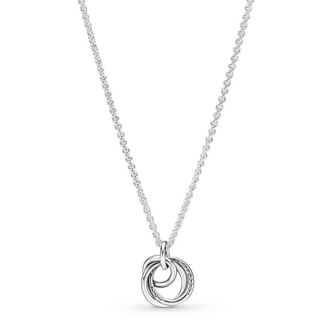 Pandora Collier avec Pendentif Moments - Cercles Ma Famille pour Toujours | Femme Collier Et Pendentif
