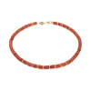 Sloya Collier Blima en pierres Agate rouge | Femme Collier Et Pendentif