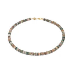 Sloya Collier Blima en pierres Agate Indienne | Femme Collier Et Pendentif
