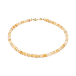 Sloya Collier Blima en pierres Jade jaune | Femme Collier Et Pendentif