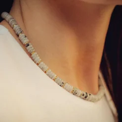 Sloya Collier Blima en pierres Labradorite | Femme Collier Et Pendentif