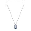 Boss Bijoux Collier Homme avec Pendentif Bleu | Homme Colliers Et Pendentifs