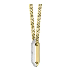 Boss Bijoux Collier Homme en Acier Doré | Homme Colliers Et Pendentifs