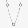 Pandora Collier Cercles Pavés | Femme Collier Et Pendentif