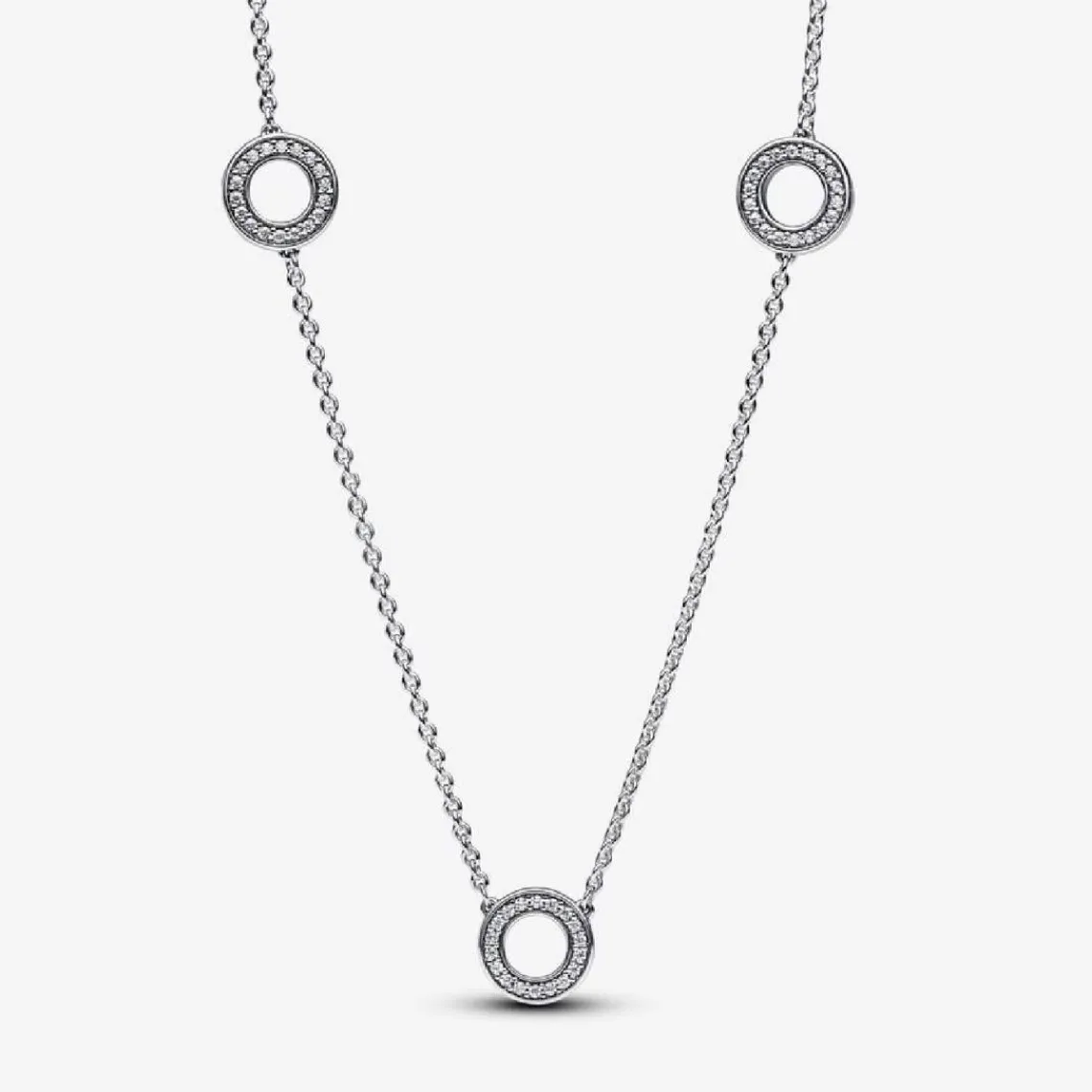 Pandora Collier Cercles Pavés | Femme Collier Et Pendentif