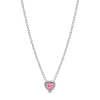 Pandora Collier Cœur Surélevé Rose | Femme Collier Et Pendentif