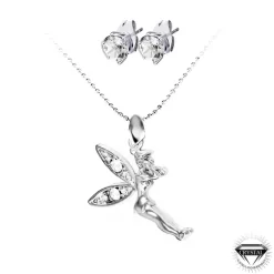 So Charm Bijoux Collier et boucles d'oreilles So Charm fée - Femme | Femme Collier Et Pendentif