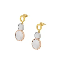 Edforce Collier et pendentif Femme 302-0100-S - Acier Doré | Femme Collier Et Pendentif