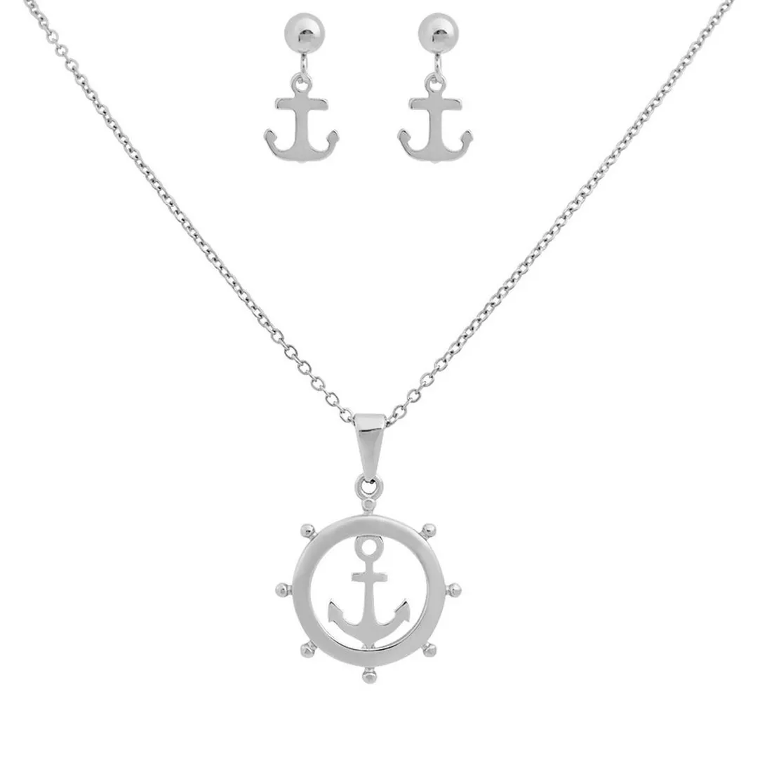 Edforce Collier et pendentif Femme 90-0395-S - Acier Argenté | Femme Collier Et Pendentif