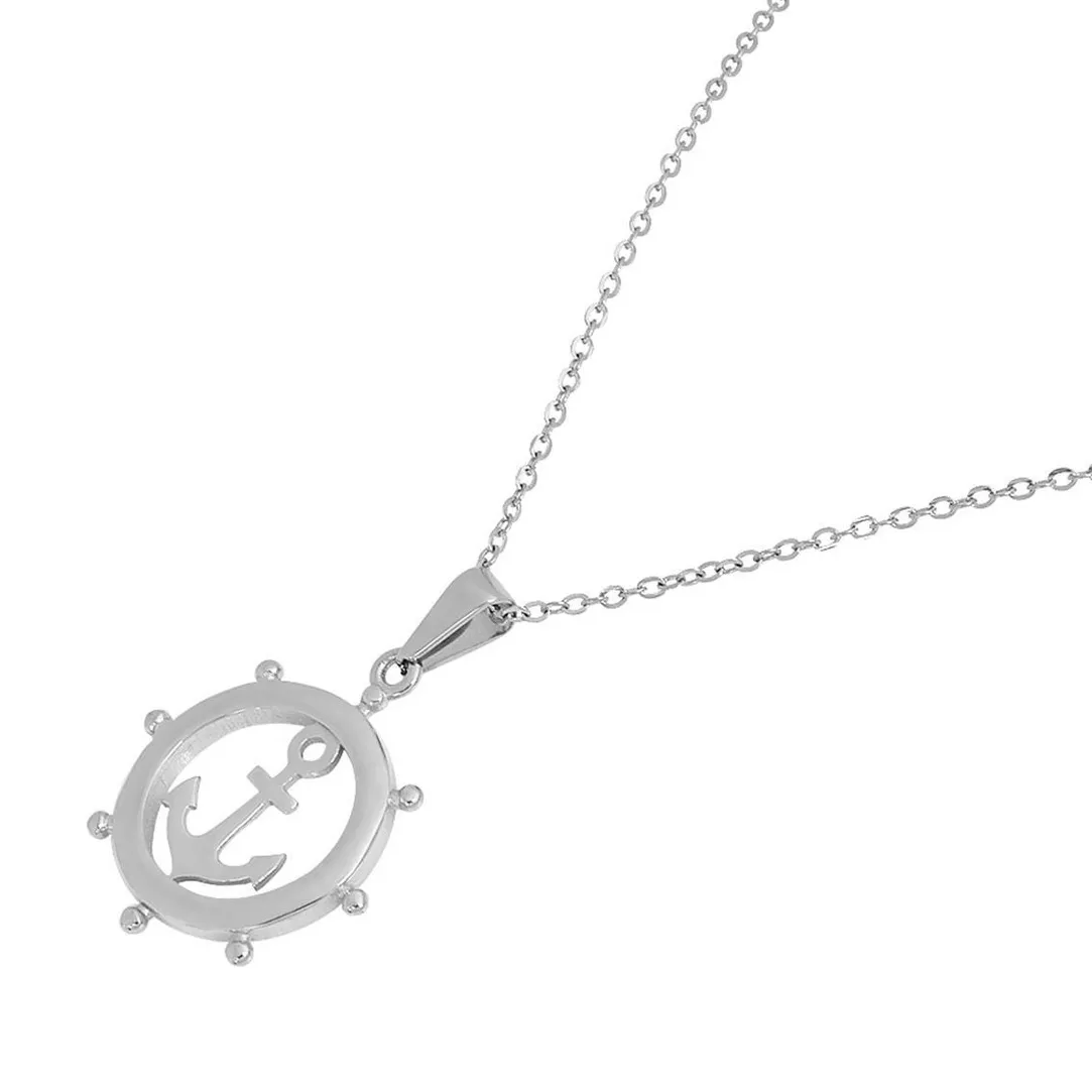 Edforce Collier et pendentif Femme 90-0395-S - Acier Argenté | Femme Collier Et Pendentif