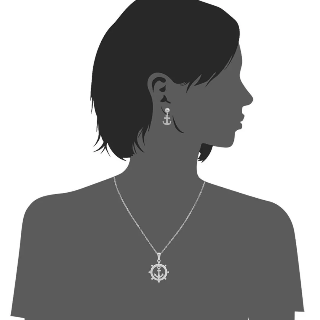 Edforce Collier et pendentif Femme 90-0395-S - Acier Argenté | Femme Collier Et Pendentif