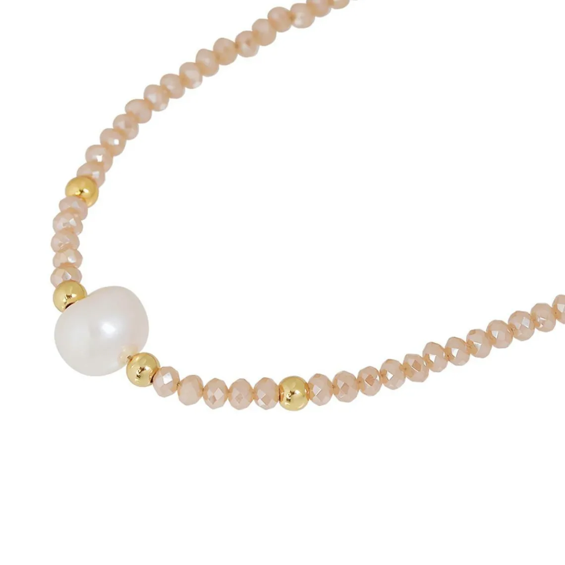 Edforce Collier et pendentif Femme 534-0116-N - Perle Doré | Femme Collier Et Pendentif