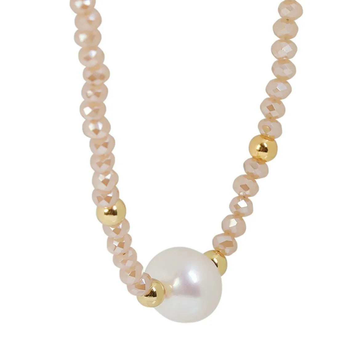 Edforce Collier et pendentif Femme 534-0116-N - Perle Doré | Femme Collier Et Pendentif