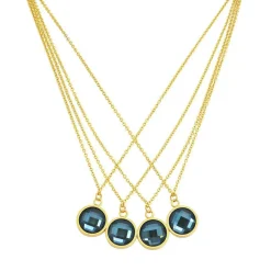 Edforce Collier et pendentif Femme 05-0989-N - Acier Doré | Femme Collier Et Pendentif