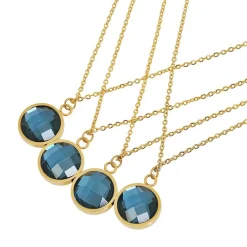 Edforce Collier et pendentif Femme 05-0989-N - Acier Doré | Femme Collier Et Pendentif