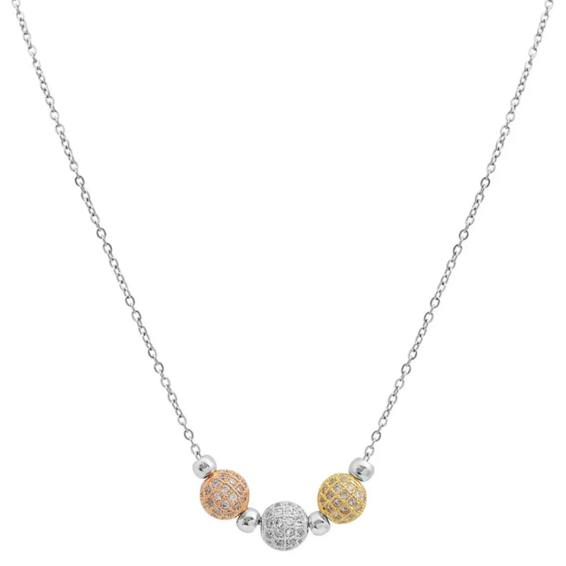 Edforce Collier et pendentif Femme 541-0046-N - Acier Argenté | Femme Collier Et Pendentif