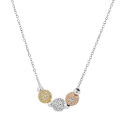 Edforce Collier et pendentif Femme 541-0046-N - Acier Argenté | Femme Collier Et Pendentif