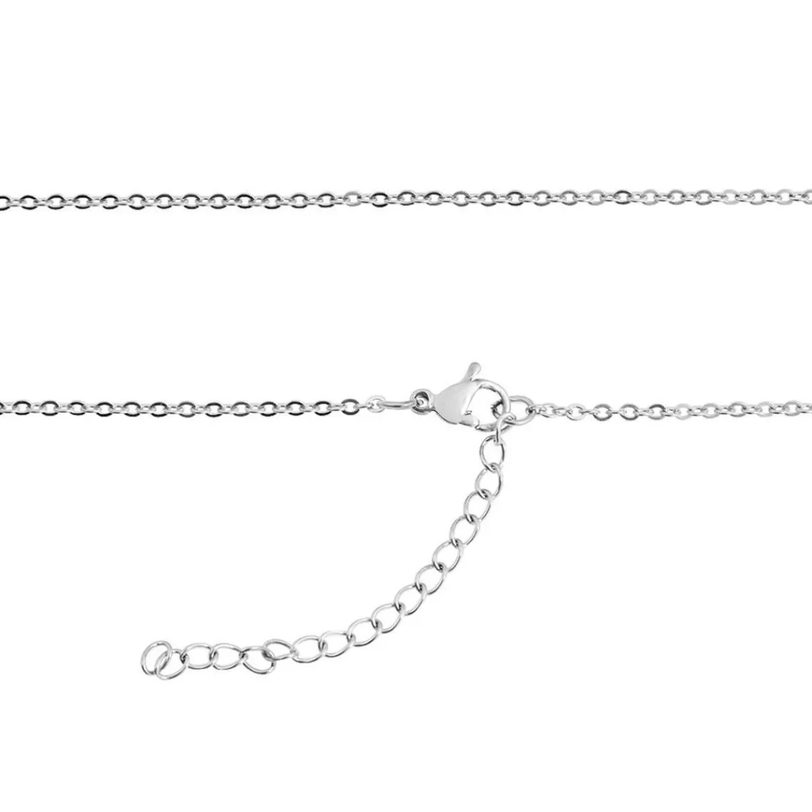 Edforce Collier et pendentif Femme 541-0046-N - Acier Argenté | Femme Collier Et Pendentif
