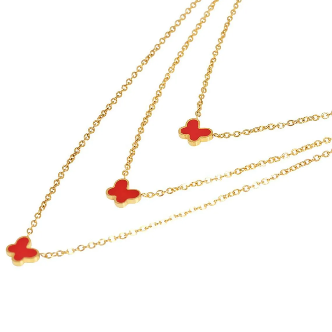 Edforce Collier et pendentif Femme 226-0046-S - Acier Doré | Femme Collier Et Pendentif
