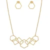 Edforce Collier et pendentif Femme 376-0011-S - Acier Doré | Femme Collier Et Pendentif