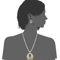 Edforce Collier et pendentif Femme 93-0855-S - Acier Argenté | Femme Collier Et Pendentif