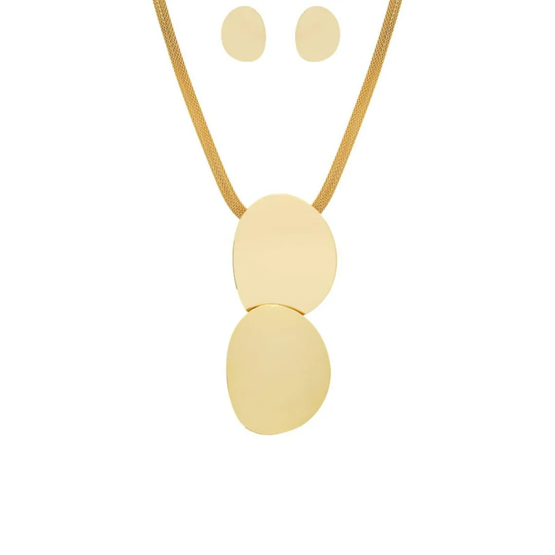 Edforce Collier et pendentif Femme 00-0279-S - Acier Doré | Femme Collier Et Pendentif