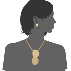 Edforce Collier et pendentif Femme 00-0279-S - Acier Doré | Femme Collier Et Pendentif