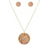 Edforce Collier et pendentif Femme 93-0917-S - Acier Doré | Femme Collier Et Pendentif