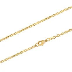Edforce Collier et pendentif Femme 93-0917-S - Acier Doré | Femme Collier Et Pendentif