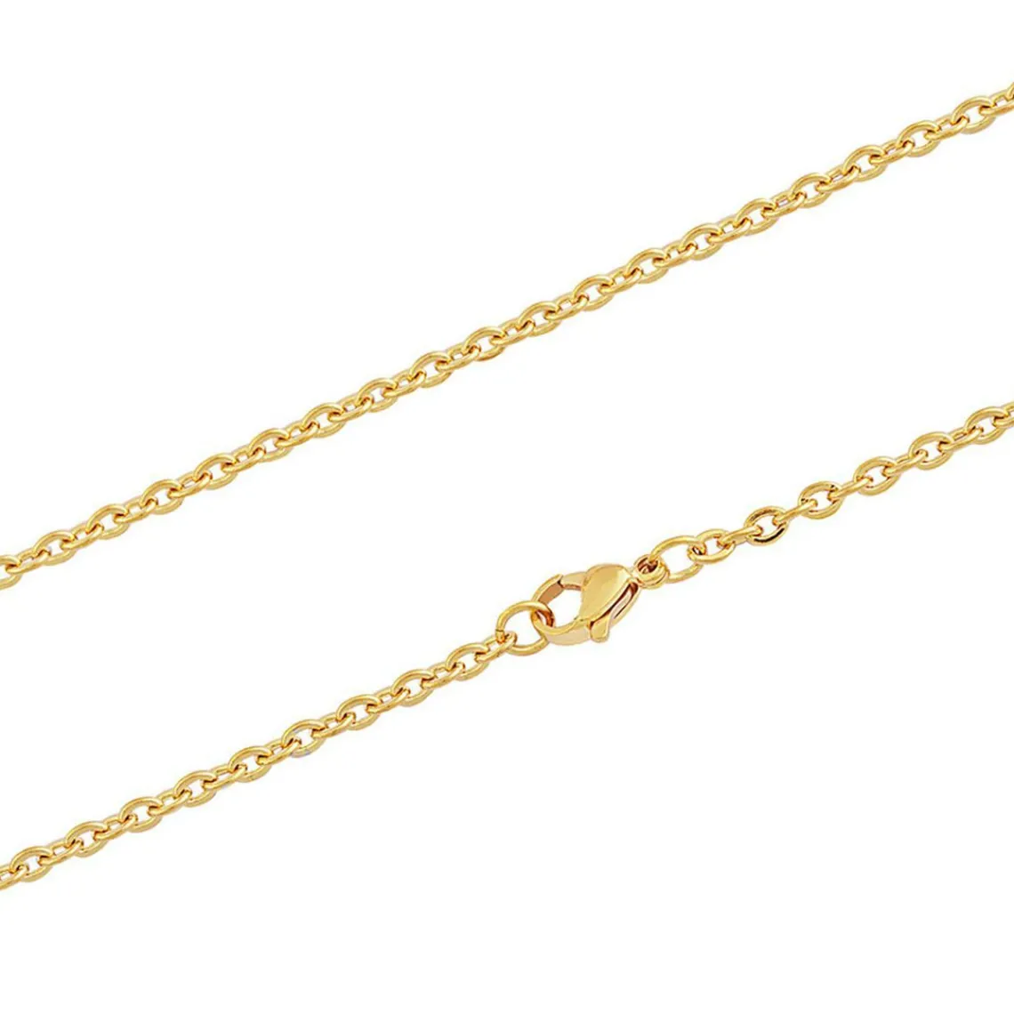 Edforce Collier et pendentif Femme 93-0917-S - Acier Doré | Femme Collier Et Pendentif