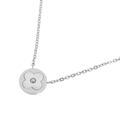 Edforce Collier et pendentif Femme 274-0036-S - Acier Argenté | Femme Collier Et Pendentif