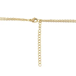 Edforce Collier et pendentif Femme 337-0311-S - Acier Doré | Femme Collier Et Pendentif