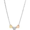 Fossil Bijoux Collier et pendentif JF02856998 - Collier et pendentif Acier Doré Argenté et Doré Rose Femme | Femme Colliers Et Pendentifs|Collier Et Pendentif