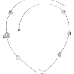 Guess Bijoux Collier et pendentif Guess UBN11434 - Collier et pendentif Sautoir Coeurs Argent Femme | Femme Collier Et Pendentif